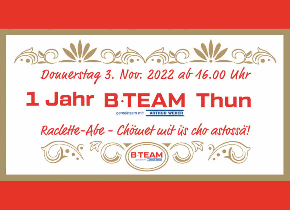 1 Jahr B TEAM Thun